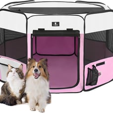 PET Portable Foldable Pet Dog Cat Playpen Crates Kennel/Premium 600D Oxford