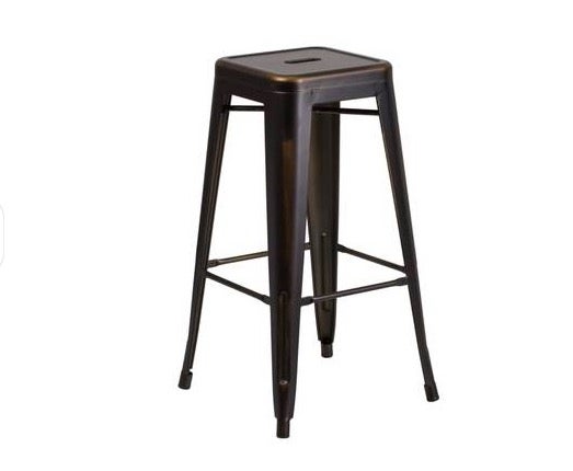 Metal backless Bar Stool (set of 2)