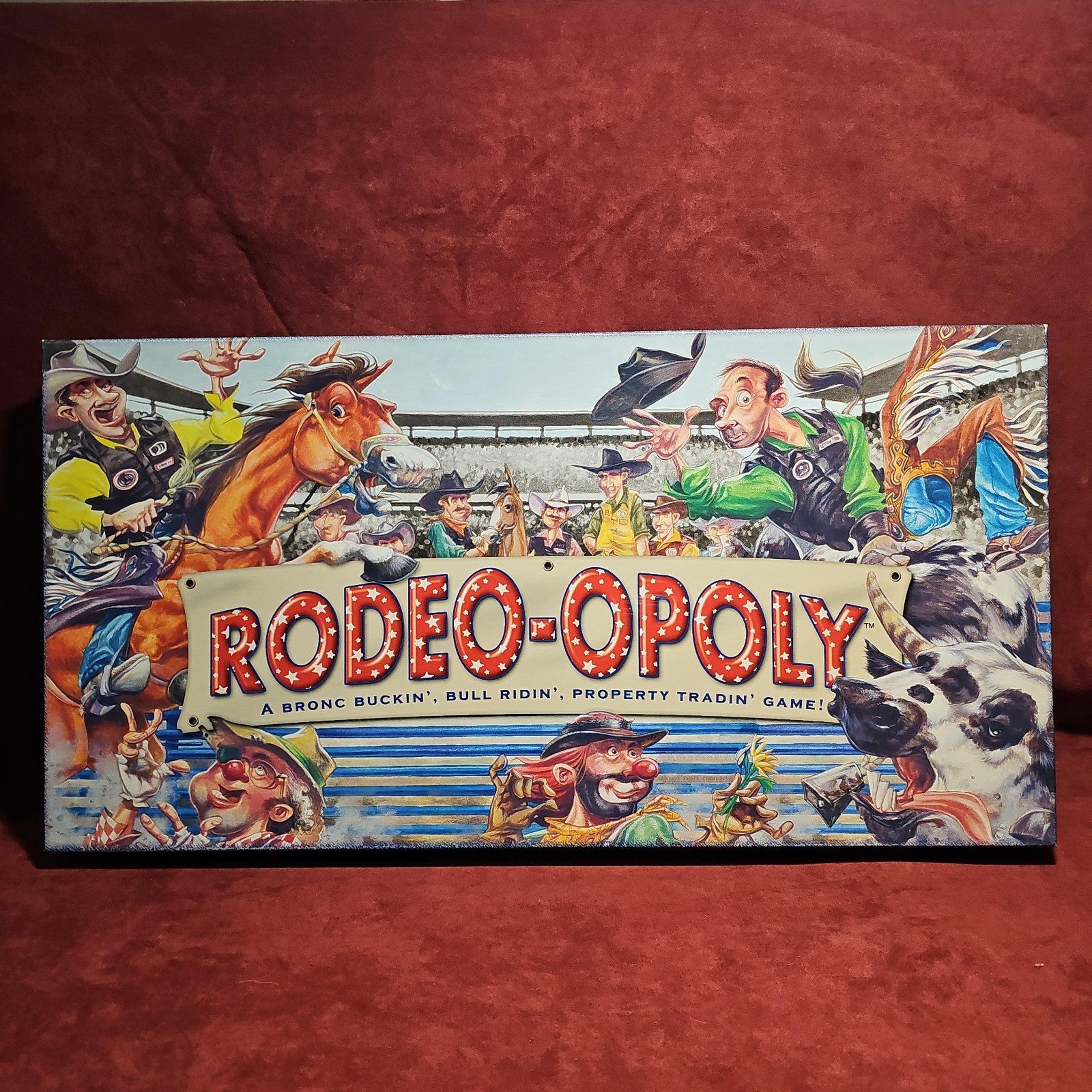 Late for the Sky Rodeo-Opoly Board Game - Like New