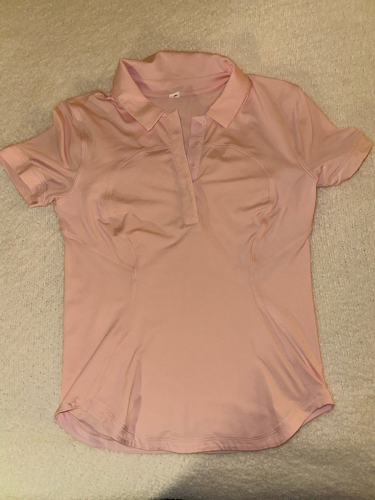 Pink Lululemon Athletic Polo