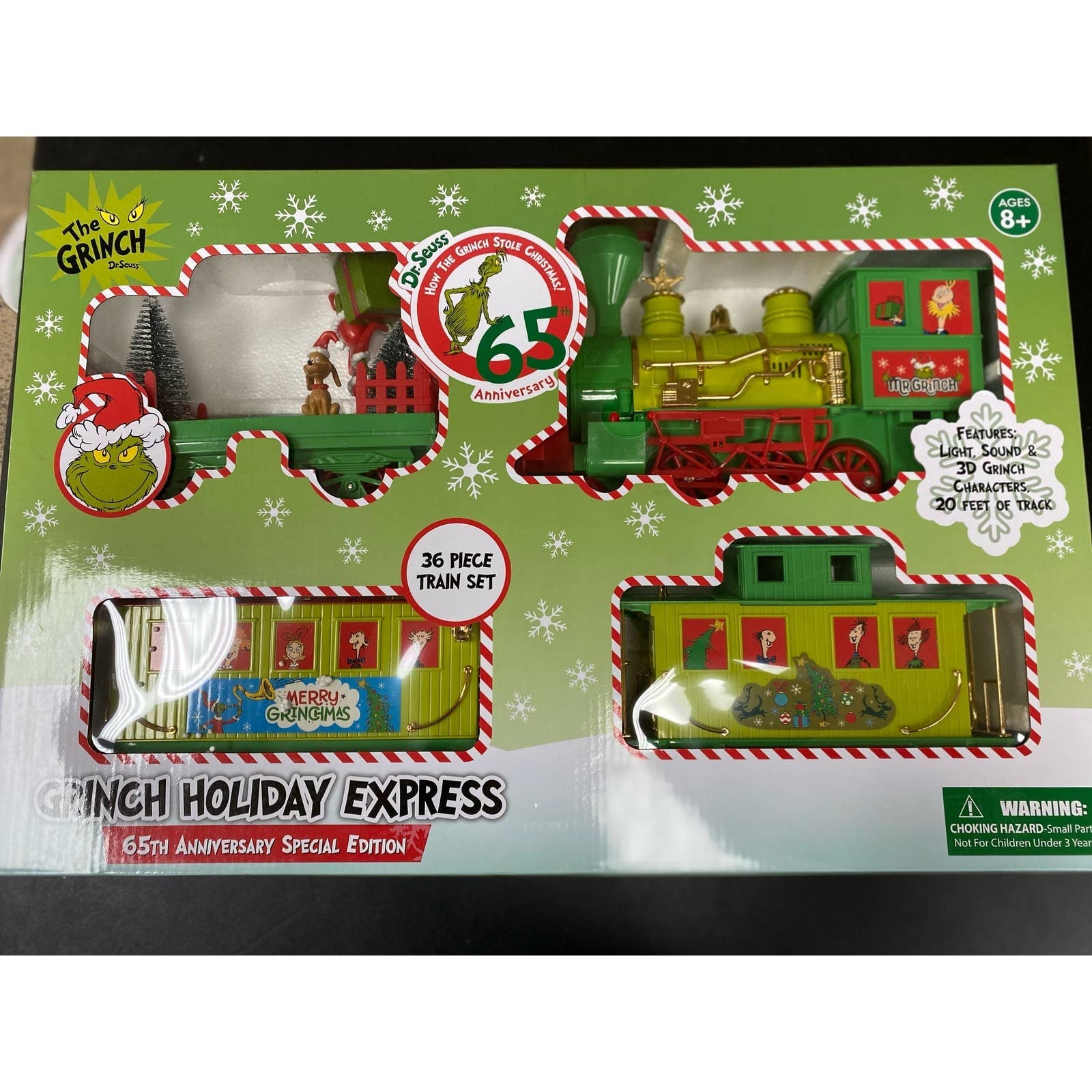 Dr. Seuss Grinch Holiday Express Train 65th Anniversary Special Edition Train