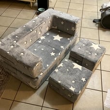 Glow in The Dark Star Patterns Toddler Modular Sofa