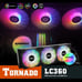 Raidmax All-in-1 ARGB LED CPU Liquid Cooler with ARGB Fans ARGB Water 360mm