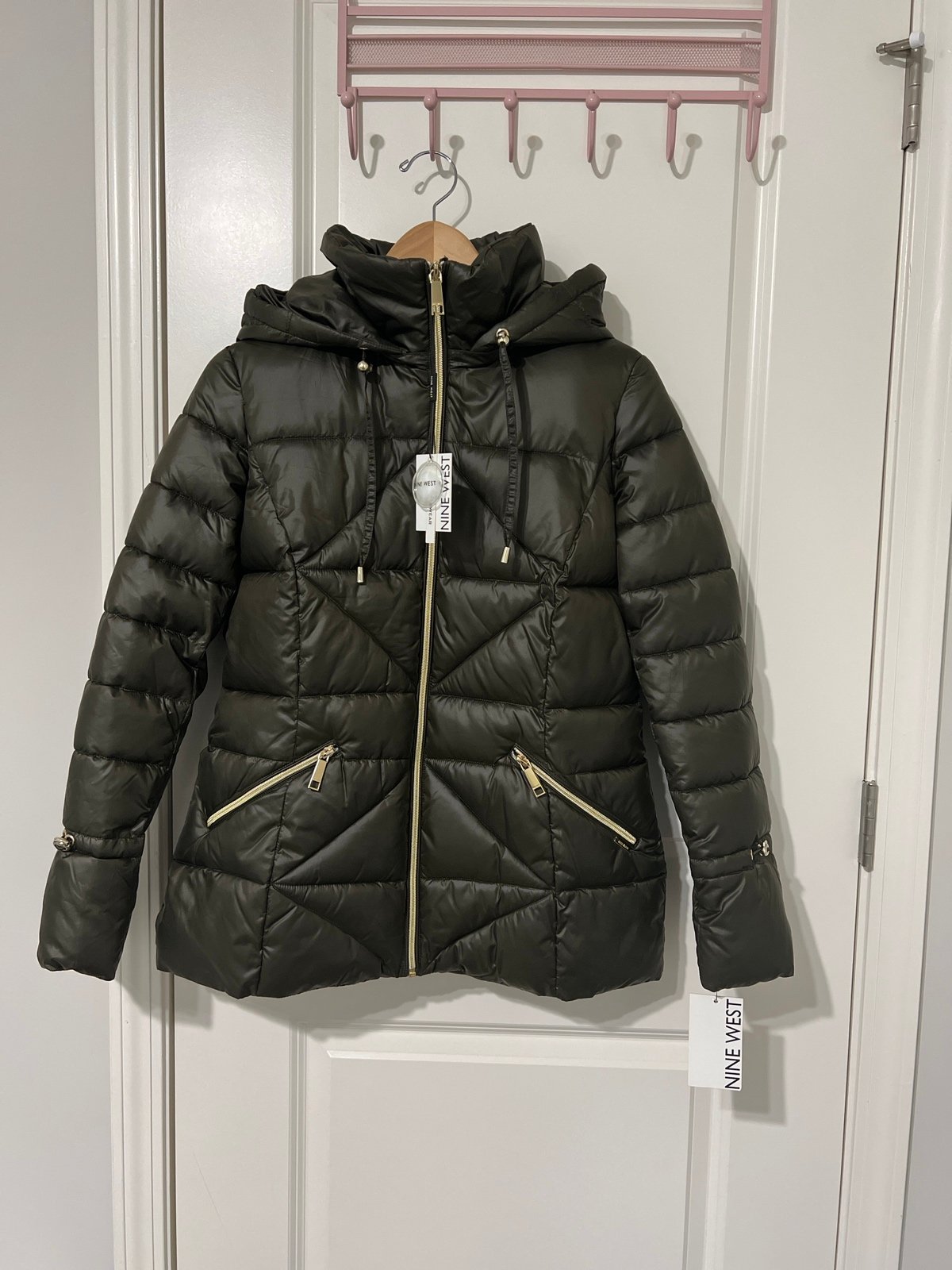 Nine west quilted puffer jacket