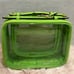 Calpak Medium Clear Cosmetics Case Electric Lime NWT