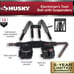 Electricians 2-Bag Work Tool Belt with Suspenders
