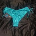 Ziva Teal Azure Green Large Brazlian Bikini swim bottom