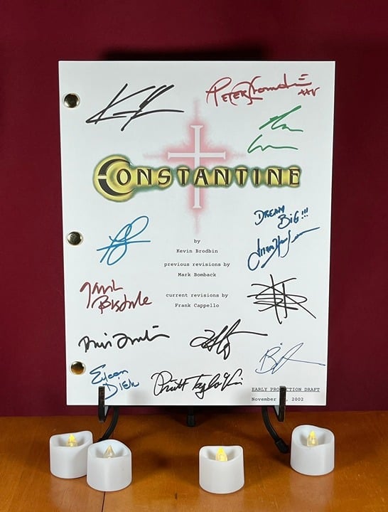 Constantine Script Signed- Autograph Reprints- Keanu Reeves- 119 Pages