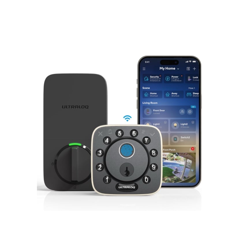 Fingerprint Smart Lock,Built-in WiFi Keyless Entry, Biometric Smart Deadbolt
