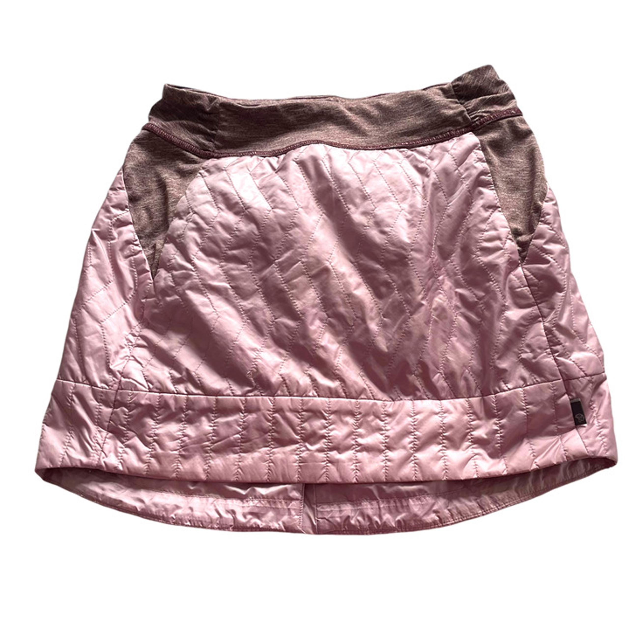Mountain Hardwear Trekkin Insulated Mini Skirt Small Pink Purple Quilted Hiking