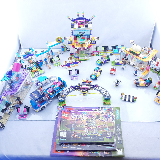 LEGO Racing Friends Go Cart Race Car Sets Collection Custom Lot with Manuals