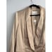 NWT Madewelll Satin Oversized Blazer Gold Single Button Drapey Size 12