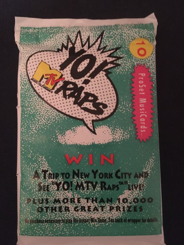 YO! MTV trading card Mystery packets