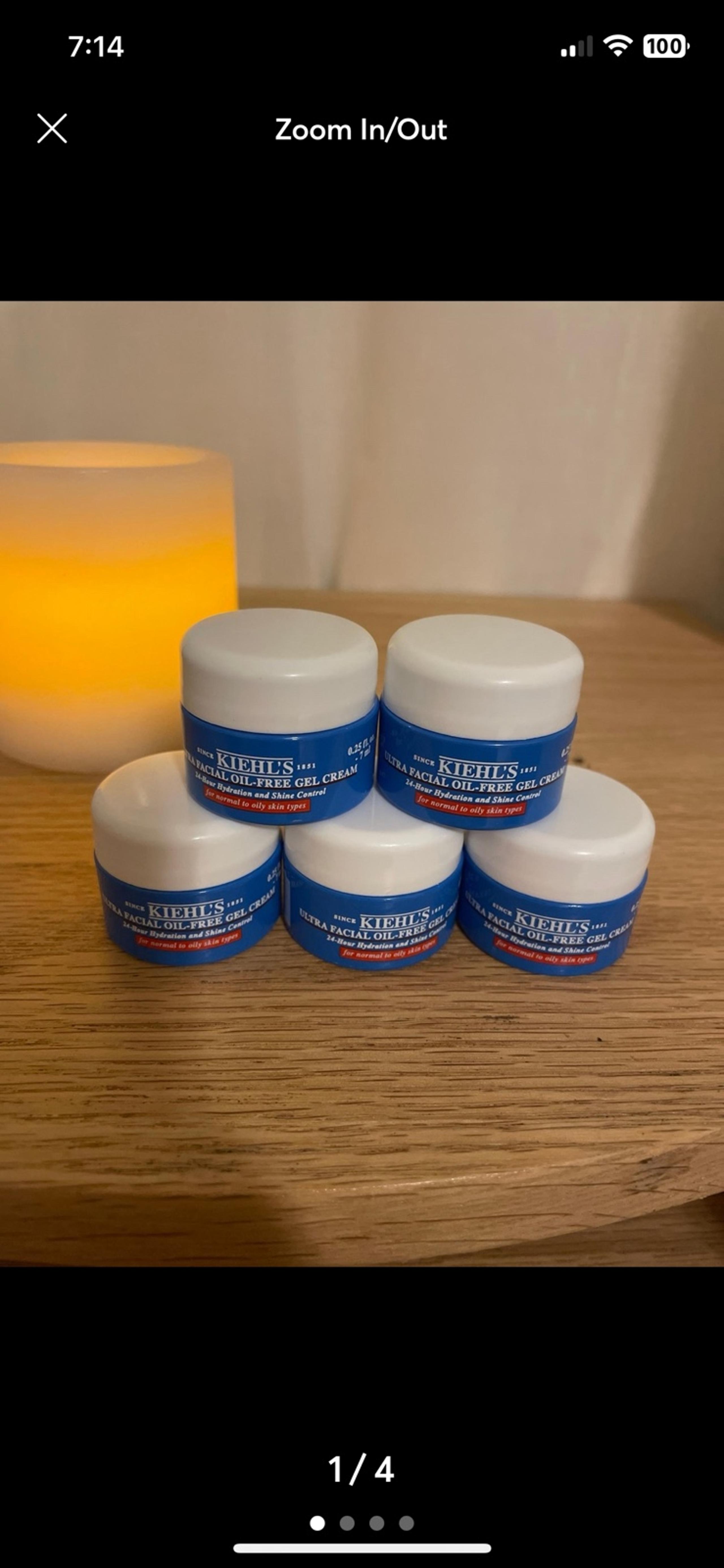 Kiehl’s ultra facial cream 0.25oz *4