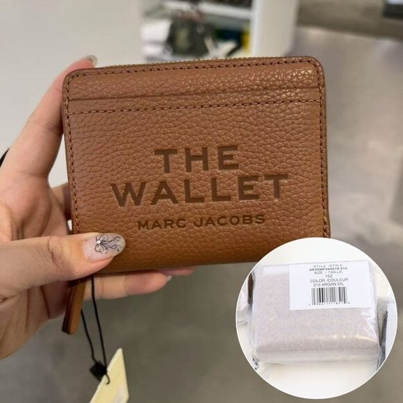 NWT Marc jacobs The Leather Mini Compact Wallet 2R3SMP044S10-212