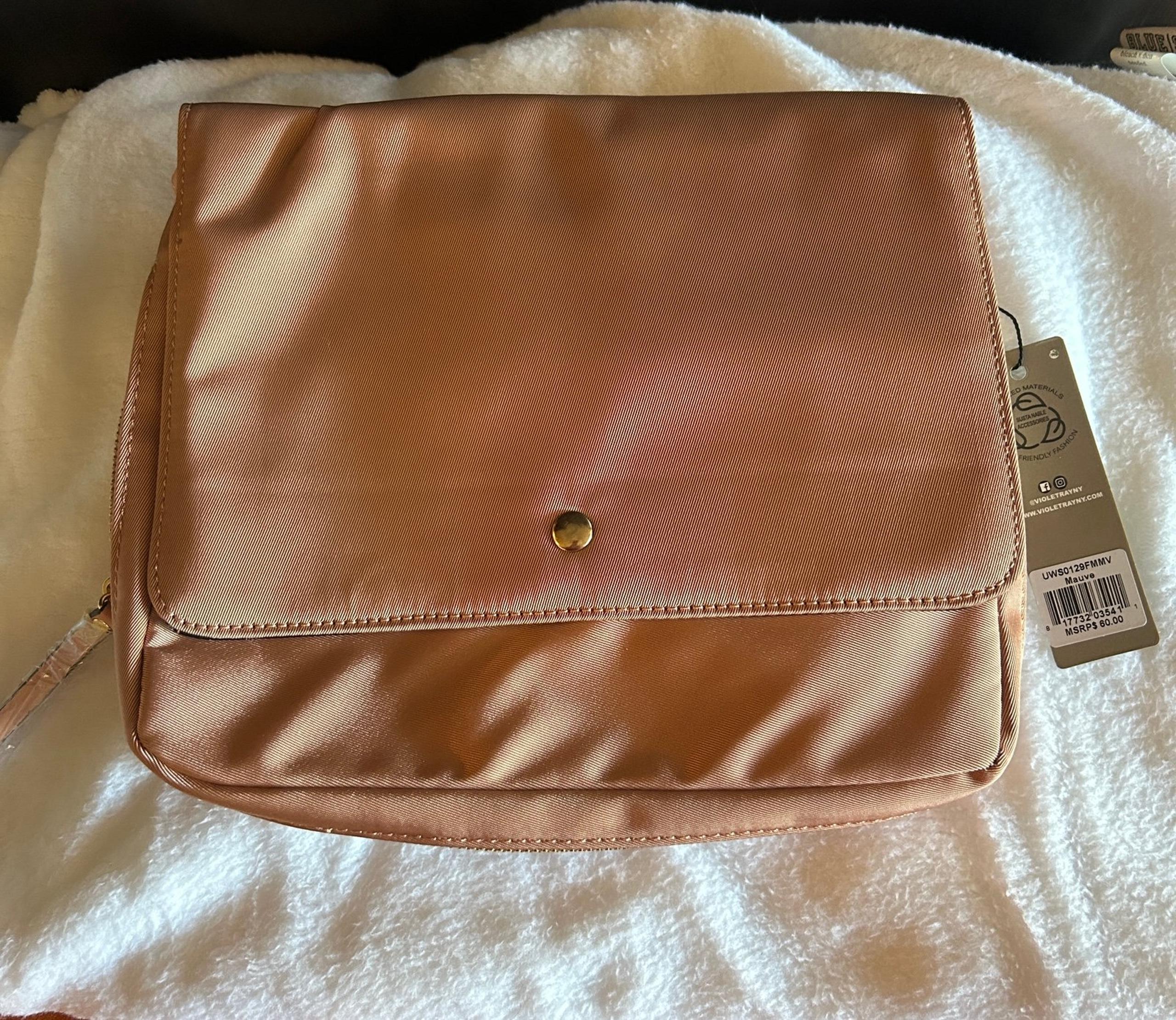 Violet Ray NY Mauve crossbody purse - NWT