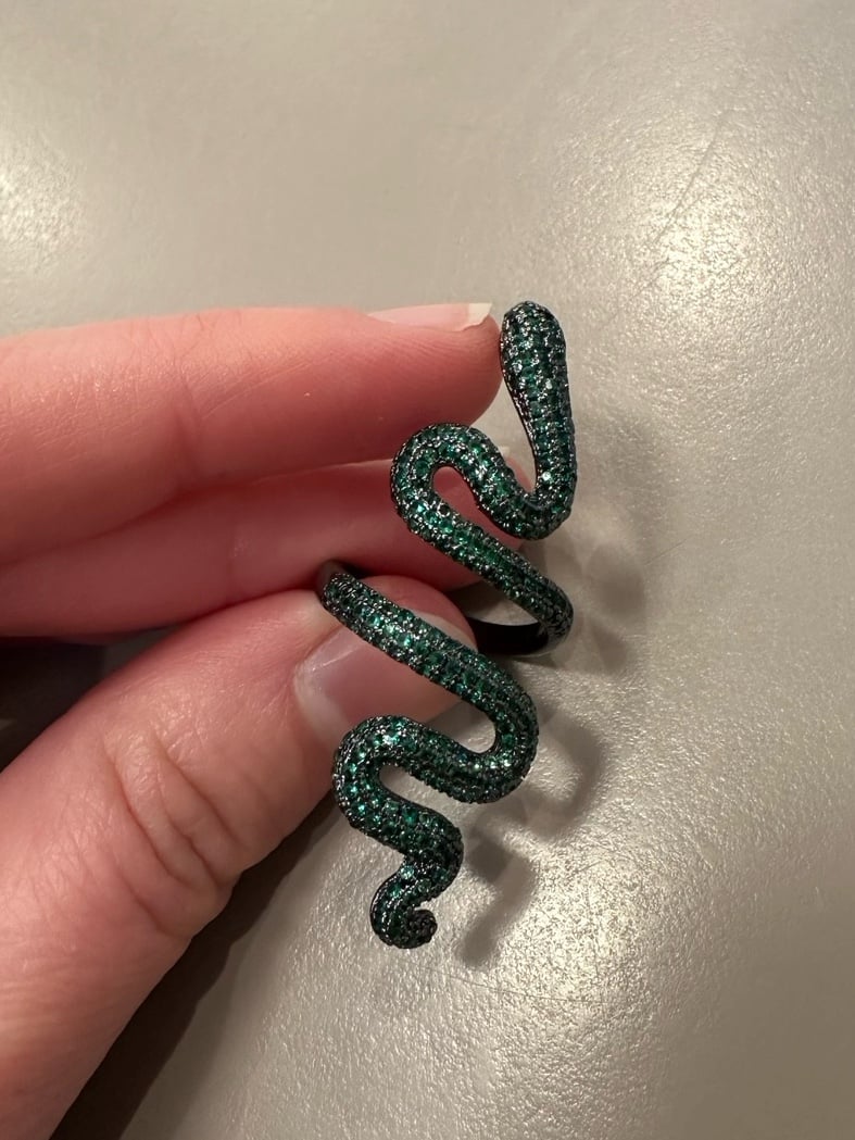 Taylor Swift Green Reputation Snake Ring