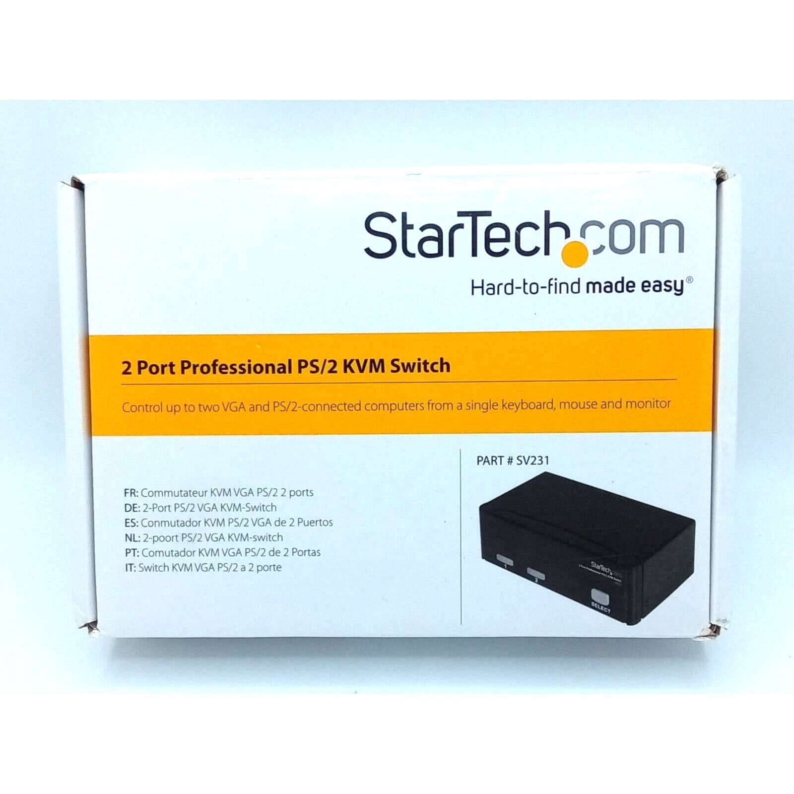 StarTech.com (SV231) 2-Ports External KVM Switch PS/2