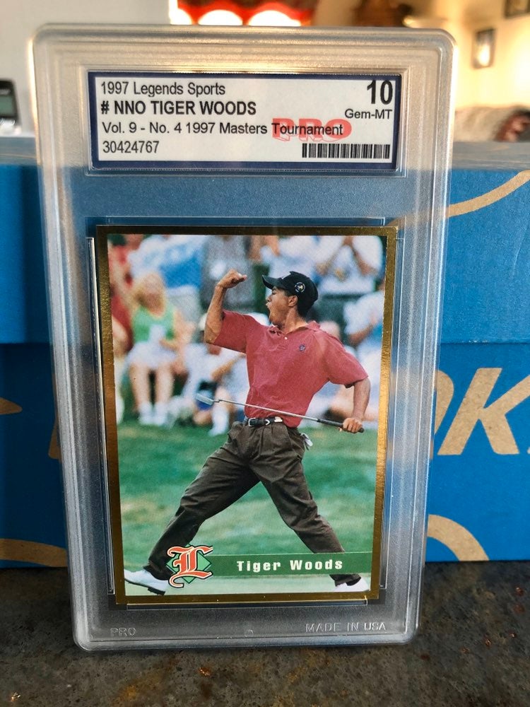 1997 Legends Sports Tiger Woods GEM 10