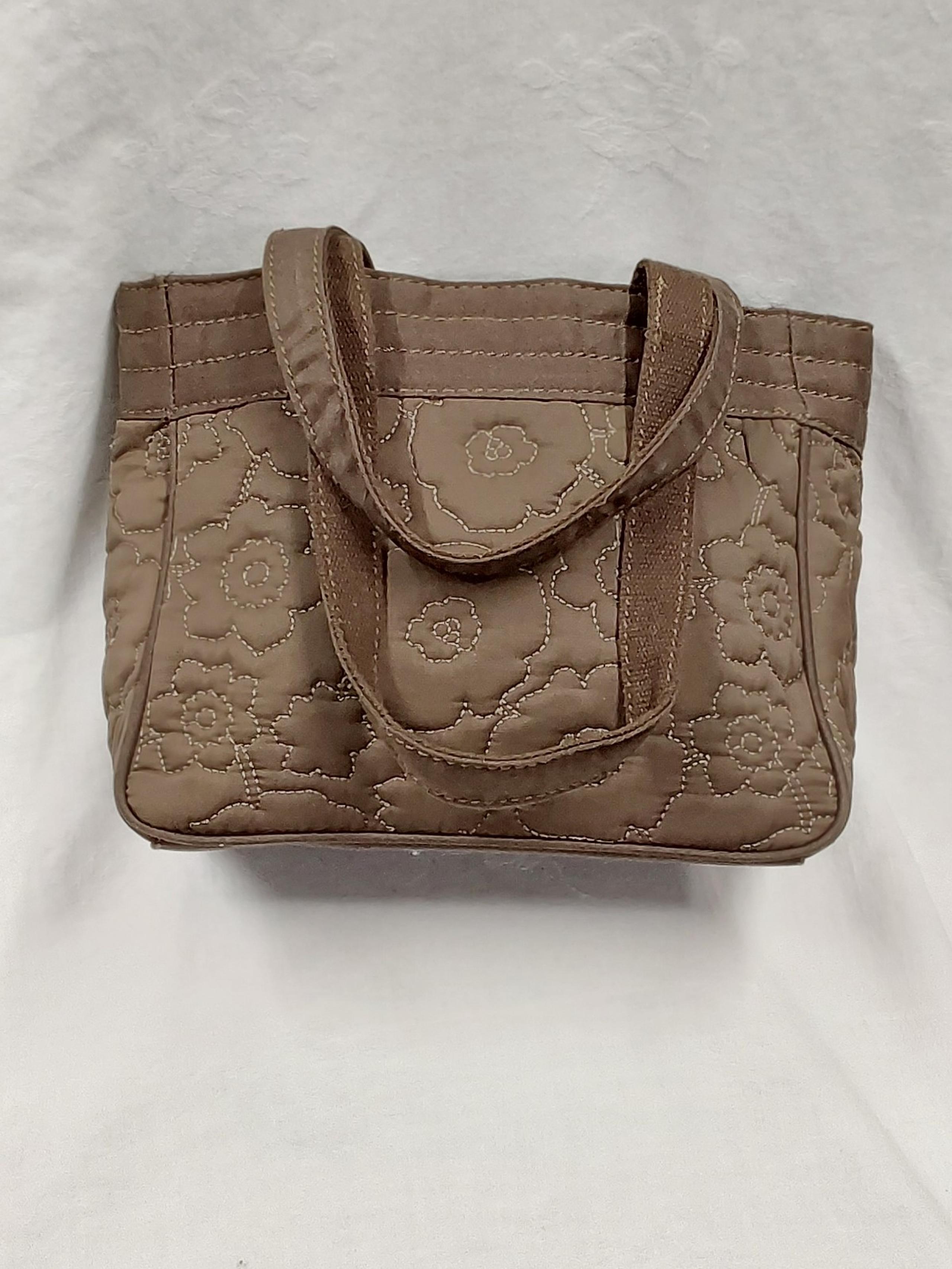 Thirty One Brown Medium Quilted Purse