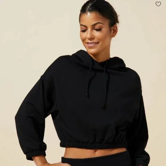 Wantable Interval Cool Down Cropped Hoodie Small
