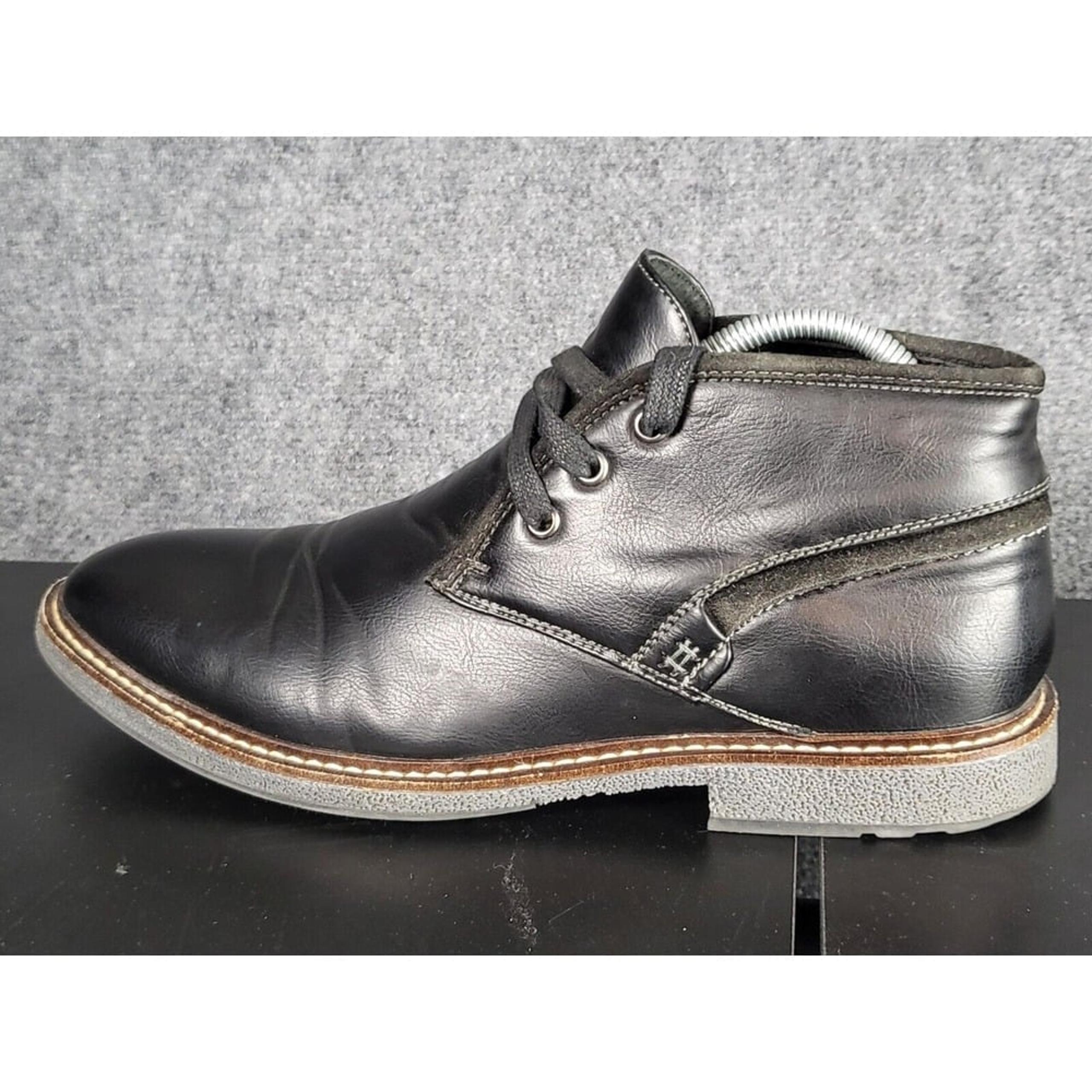 Adolfo Chukka Lace Up Boots Men Sz 11 Black Desert Mid Calf Office Workwear