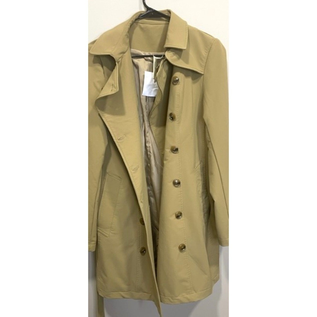 NWT Camel OGL Lightweight Trench Coat w/Belt Women's Size M