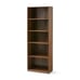 5-Shelf Canyon Walnut Bookcase with Adjustable Shelves BM1