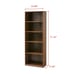 5-Shelf Canyon Walnut Bookcase with Adjustable Shelves BM1