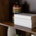 5-Shelf Canyon Walnut Bookcase with Adjustable Shelves BM1