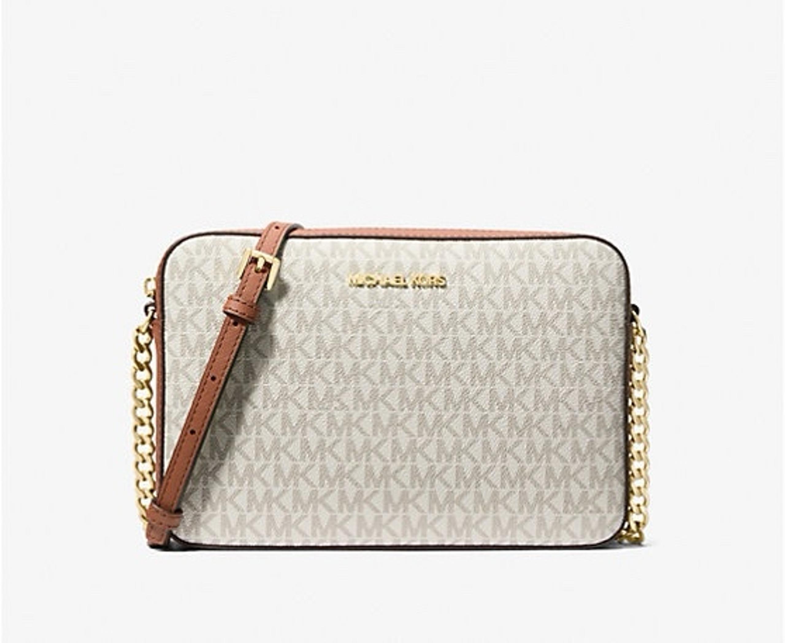 Michael Kors Jet Set Large Printed Logo Crossbody Bag