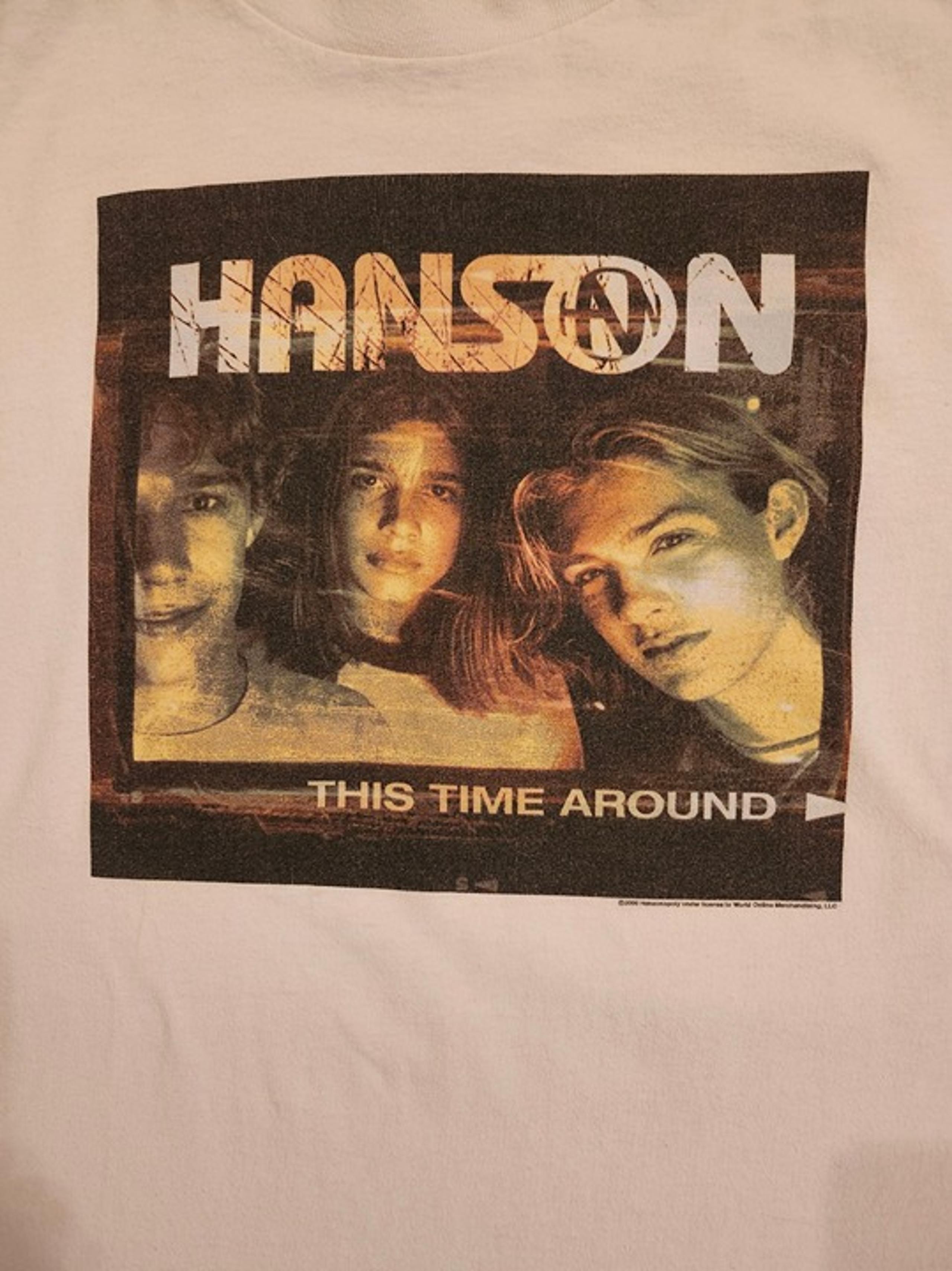Hanson Vintage 2000 Tour Adult T Shirt XL 'This Time Around'