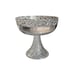 Vintage Pedestal Fruit Bowl with Cut Glass Rim and Base