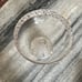 Vintage Pedestal Fruit Bowl with Cut Glass Rim and Base