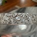 Vintage Pedestal Fruit Bowl with Cut Glass Rim and Base
