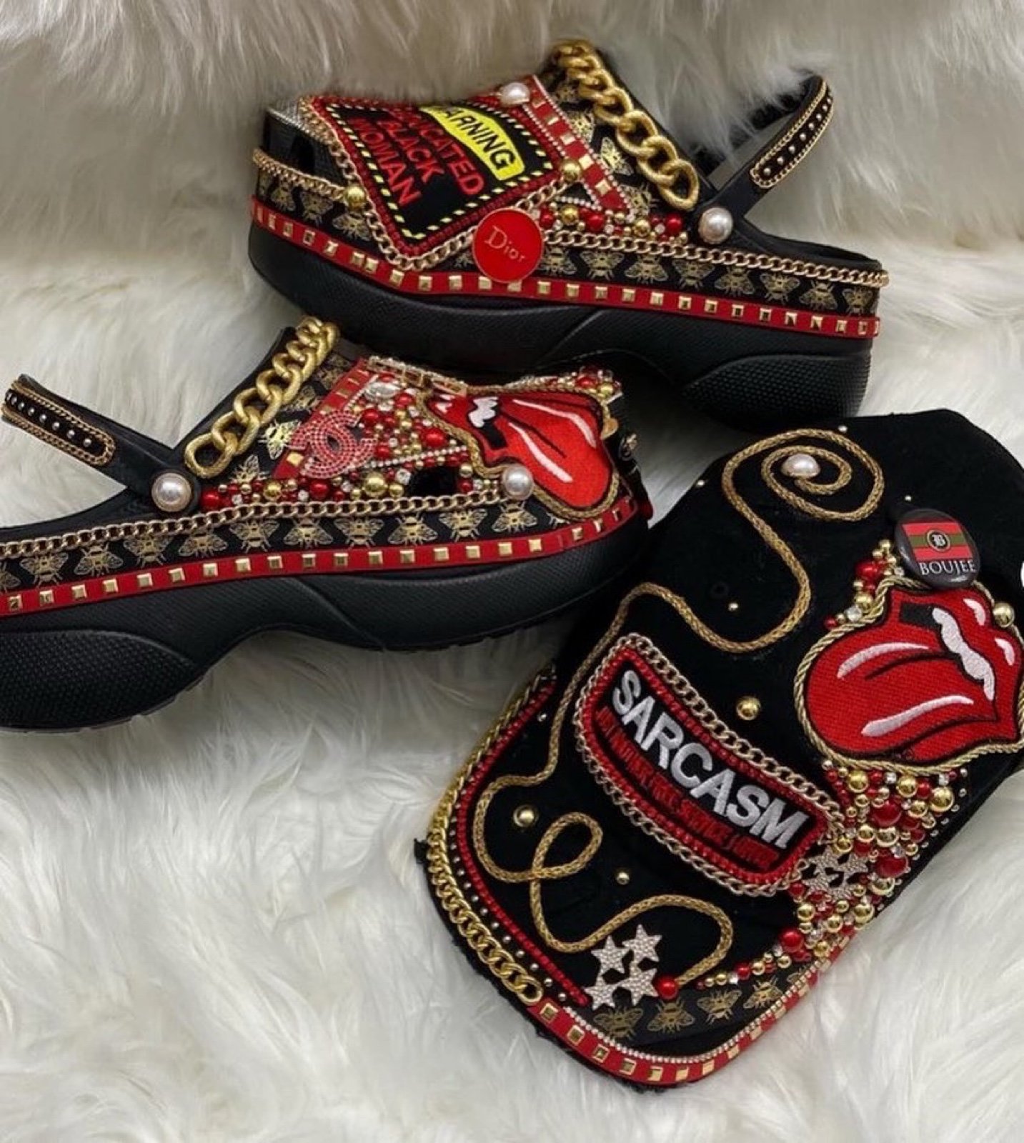 Customized Crocs with matching Hats Size5-11
