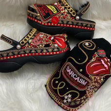 Customized Crocs with matching Hats Size5-11