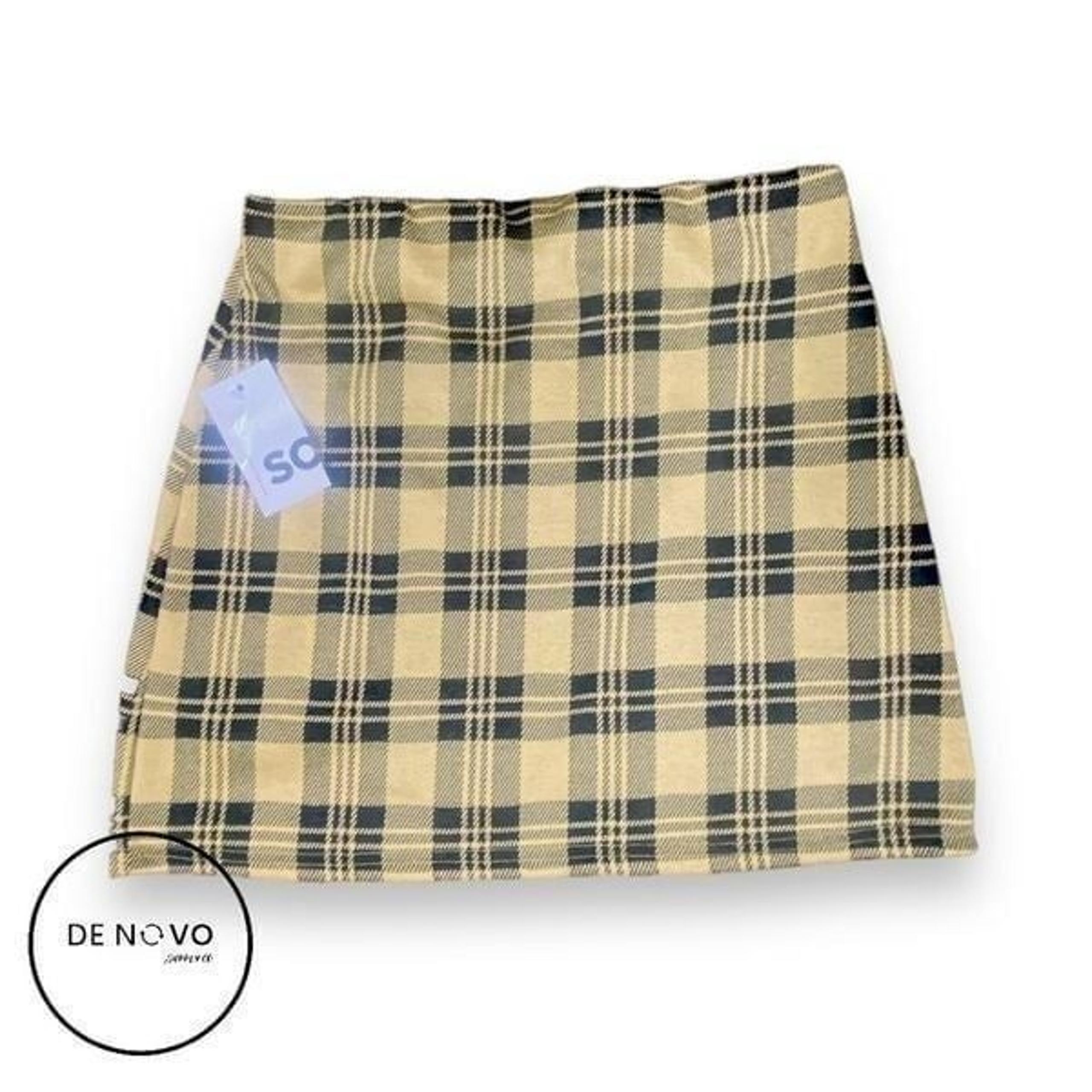 Sonoma Goods For Life Women's Plaid Print A-Line Mini Skirt Size Small