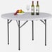 Folding Table Portable Plastic Indoor Outdoor Picnic Camp 4FT White