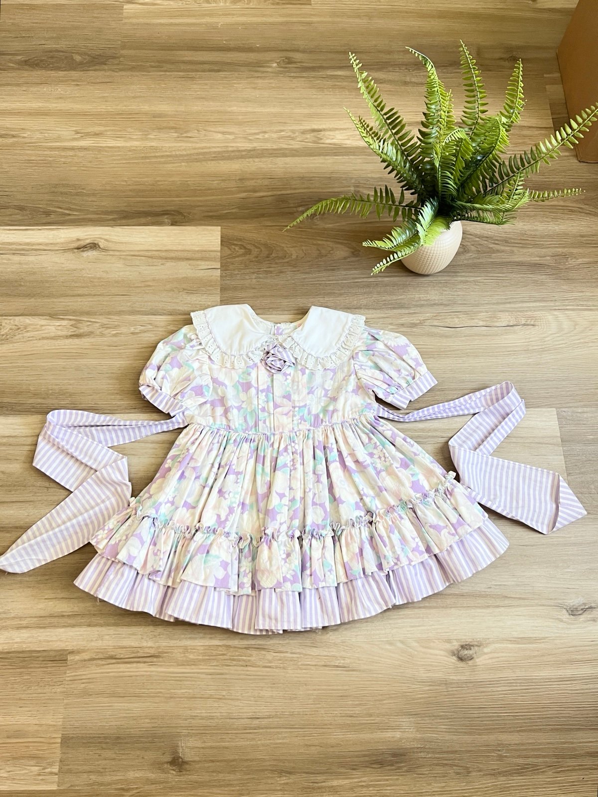 Vintage Martha’s miniatures lilac floral dress size 4T