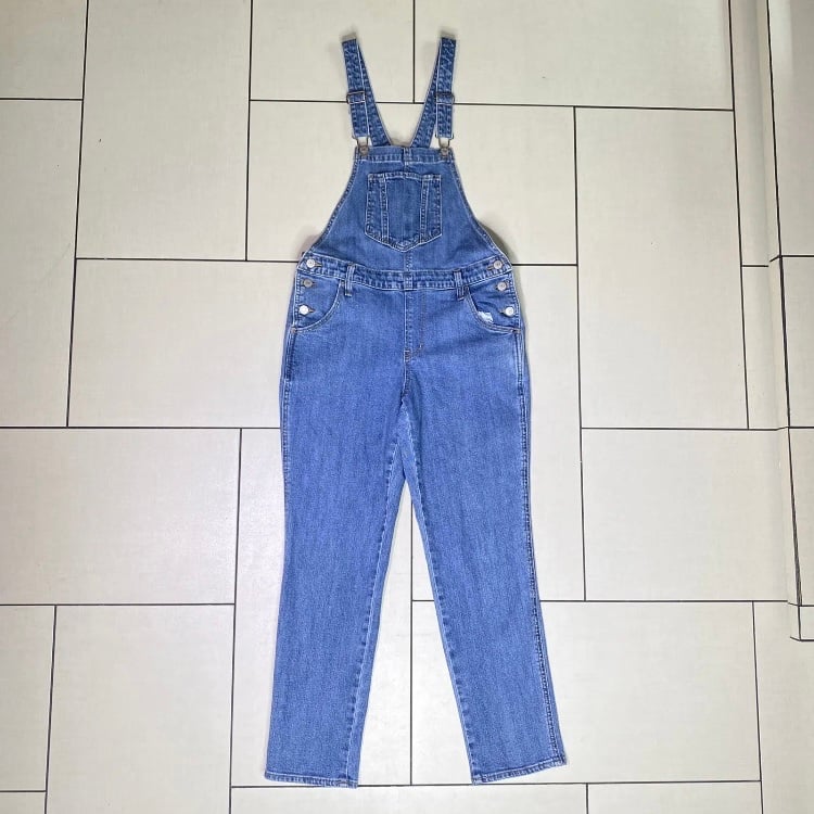 Vintage Old Navy Bib Overalls Denim Carpenter Jeans Y2K 90’s Small 2