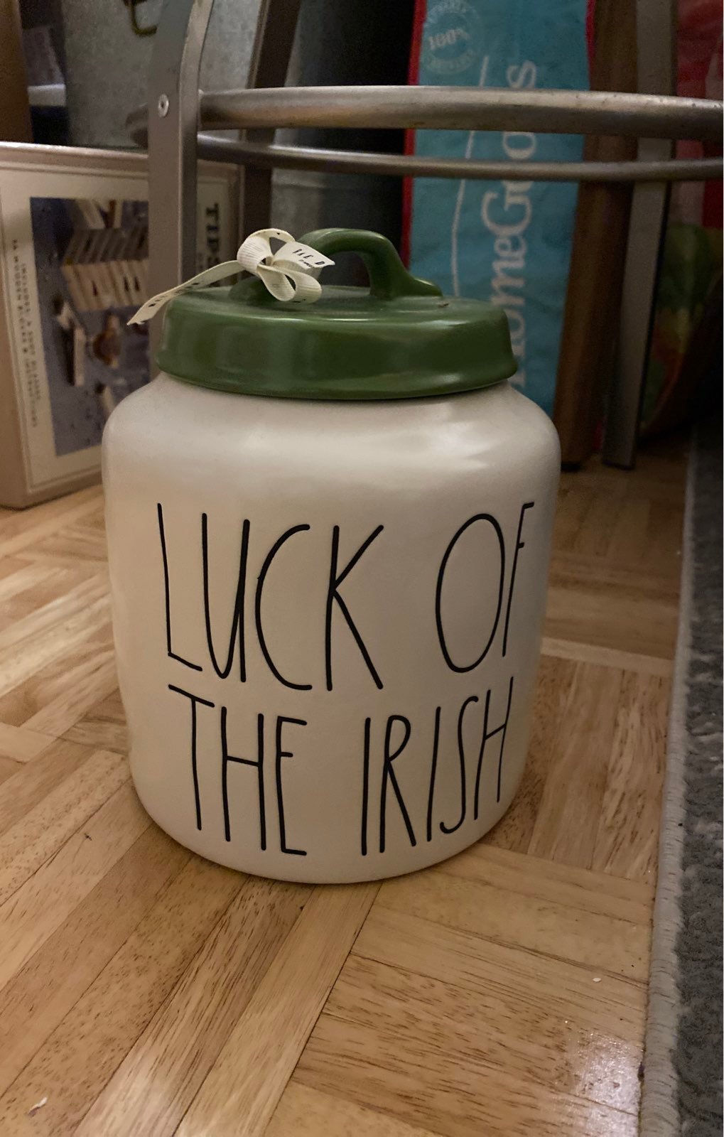 Rae Dunn Luck of the Irish Canister