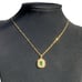 18K Gold Womens 1ct Diamond 2ct Green Emerald Gemstone Necklace 16 18 Jewelry