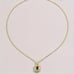 18K Gold Womens 1ct Diamond 2ct Green Emerald Gemstone Necklace 16 18 Jewelry