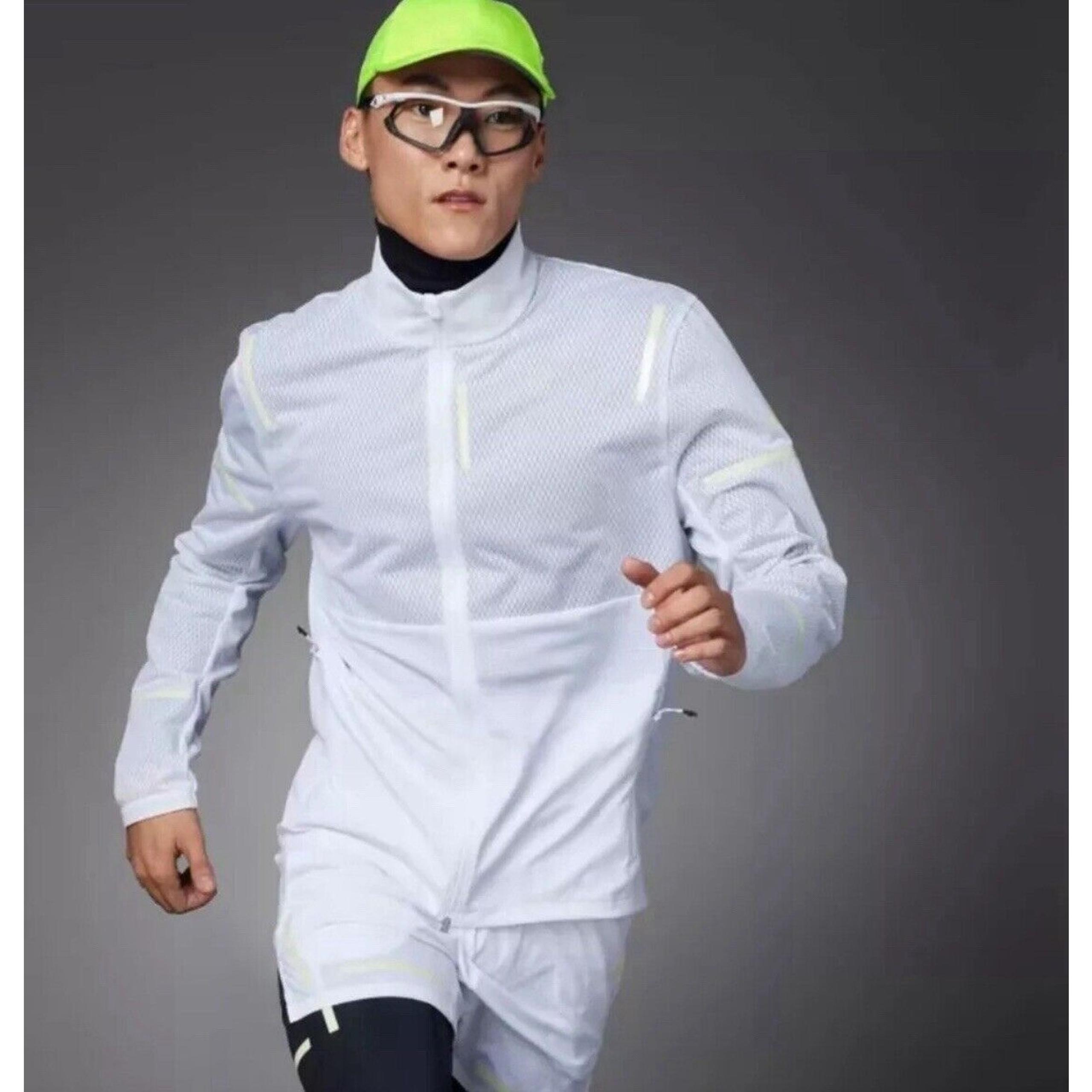 Adidas X-City Reflect at Night Glow Running Slim Jacket White HM8448 MENS SIZE L
