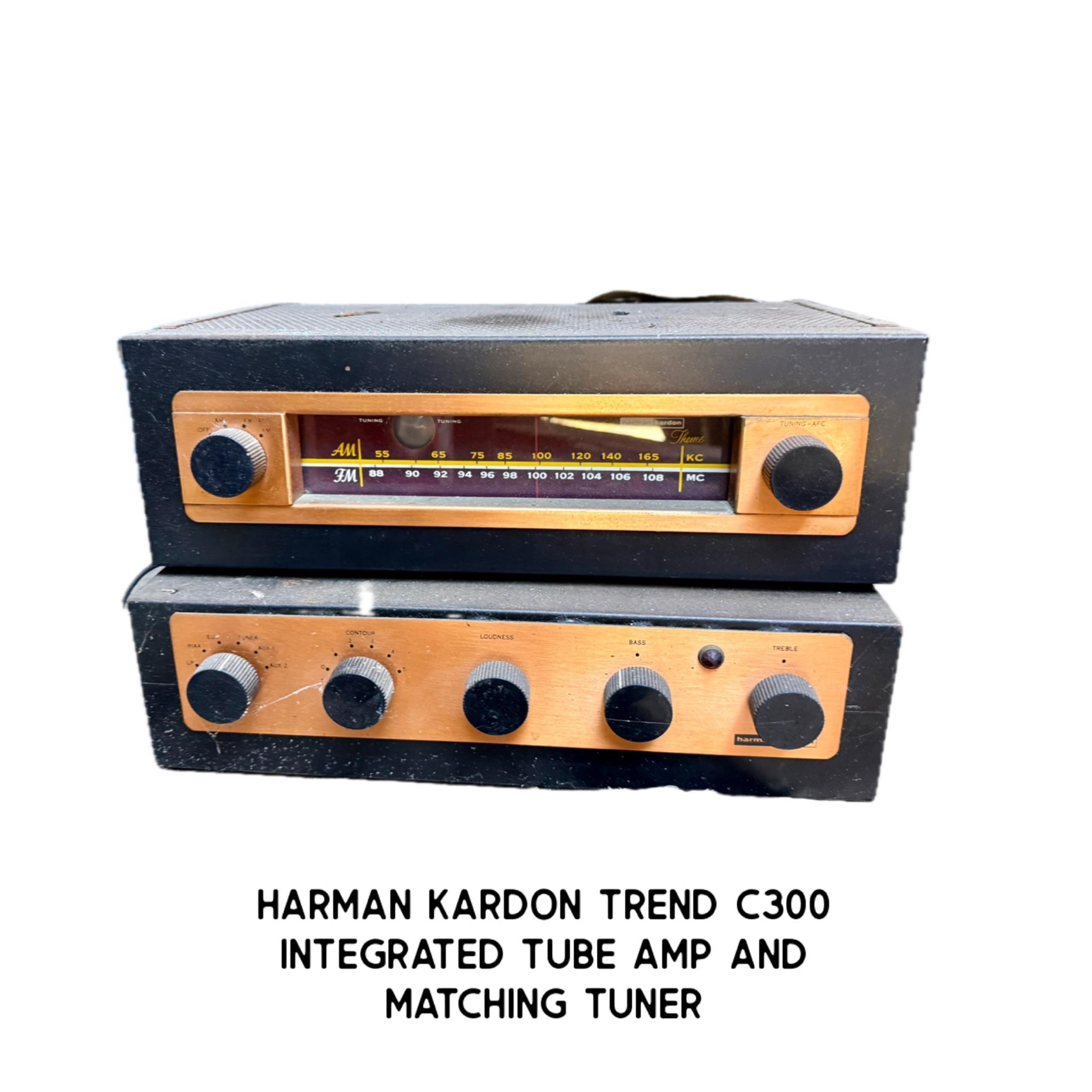VINTAGE 50’s Harman Kardon Trend C300 Integrated Tube Amp and matching Tuner