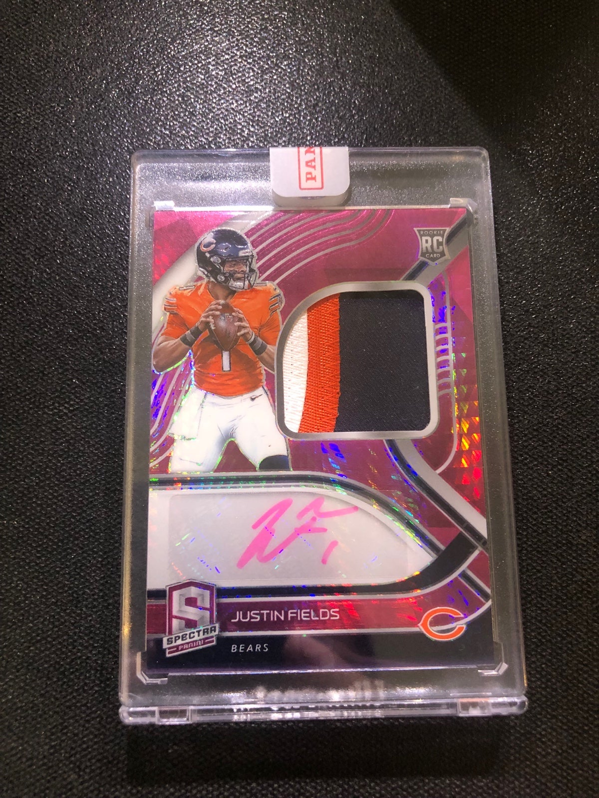 Justin fields spectra neon pink /25 RPA