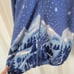 Vintage Blair Fleece Jacket Mountains Winter Graphic Blue Size SML Medium