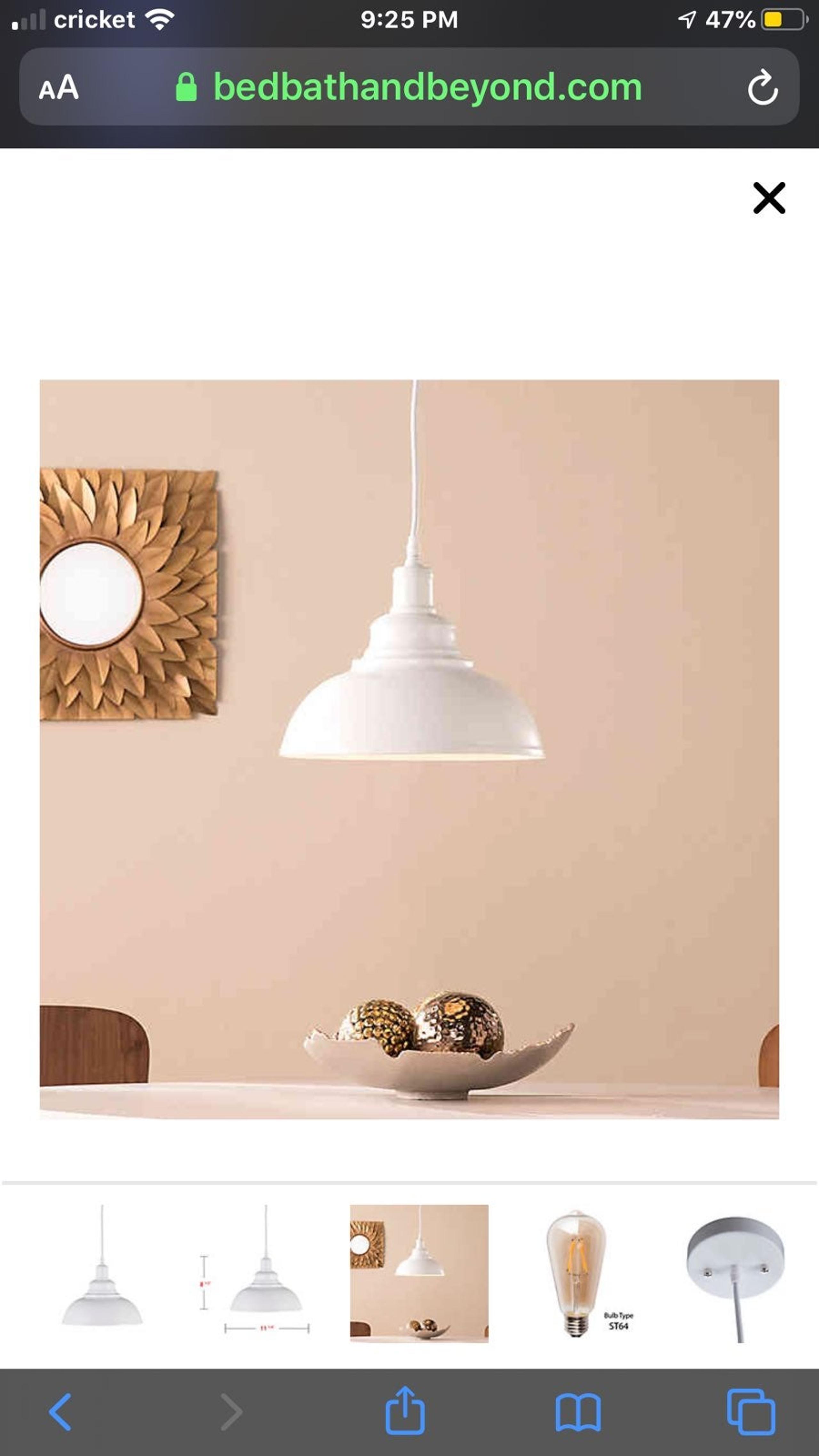 Southern Enterprises Morova Bell Pendant