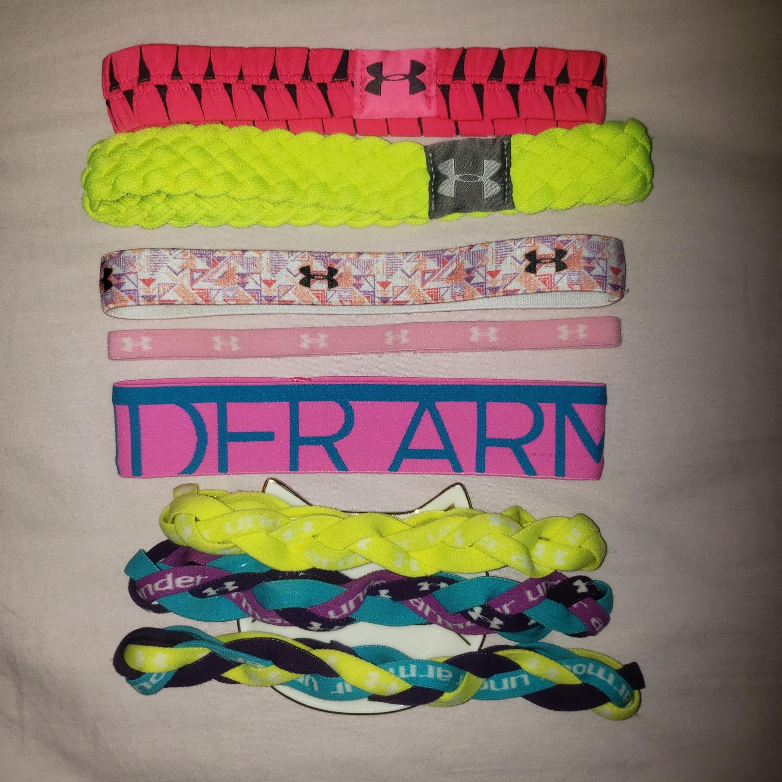 8 Under Armour Headbands Lot
